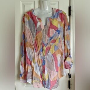 Colorful Abstract Women's Top